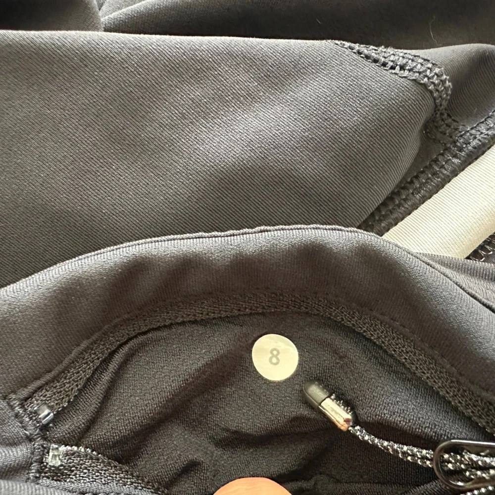 Lululemon Size 8 Leggings. Black and White. - Picture 2 of 3